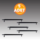Klipso Mat Siyah 192 MM Metal Lüks Çekmece Dolap Mobilya Kulpları ( 5 ADET ) thumbnail 1