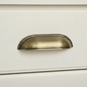 Tas Midye Çanak 96mm Antik Sarı Dolap Çekmece Vestiyer Mobilya Kulpu Metal Kulp ( 5 ADET ) thumbnail 4