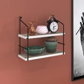 Kenzlife mutfak banyo duvar rafı junzi mat cordoba suntalam 040(Y)*40(G)*15(D)2 katlı thumbnail 1