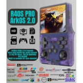 Ozmik R40S Pro Taşınabilir Retro Oyun Konsolu  30.000 Oyun  ArkOs 2.0-256GB Minecraft,Half life,GTA - 1