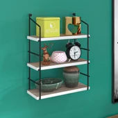 Kenzlife mutfak banyo duvar rafı junzi mat cordoba suntalam 070(Y)*40(G)*15(D)3 KATLI thumbnail 1