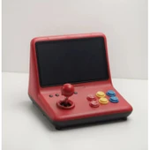Ozmik  Retro 9 inç joystick arcade A7 mimarlık dört çekirdekli CPU simülatörü video oyunu konsolu thumbnail 5