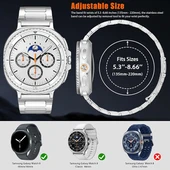 Samsung Galaxy Watch 8 40mm 44mm Classic 46mm Kordon Klipsli Metal Kordon 04 +Kısaltma Aparatı - 10