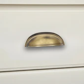 Tas Midye Çanak 64mm Antik Sarı Dolap Çekmece Vestiyer Mobilya Kulpu Metal Kulp ( 5 ADET ) thumbnail 3