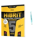 5.Sınıf HİBRİT Türkçe Konu Anlatımlı Etkinlikli Soru Bankası (Yeni Müfredat) - 1