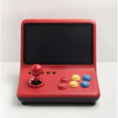 Ozmik  Retro 9 inç joystick arcade A7 mimarlık dört çekirdekli CPU simülatörü video oyunu konsolu thumbnail 2