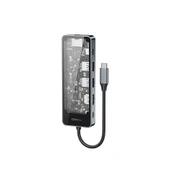 Recci RH17 Type-C to Type-C PD100W + USB3.0 + HDMI + Type-C + RJ45 Bağlantılı 6in1 Hub thumbnail 2