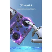 Ozmik R40S Pro Taşınabilir Retro Oyun Konsolu  30.000 Oyun  ArkOs 2.0-256GB Minecraft,Half life,GTA Beyaz - 9