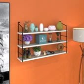 Kenzlife mutfak banyo duvar rafı junzi mat cordoba suntalam 070(Y)*80(G)*15(D)3 KATLI thumbnail 1