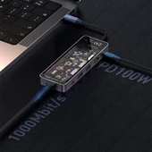 Recci RH17 Type-C to Type-C PD100W + USB3.0 + HDMI + Type-C + RJ45 Bağlantılı 6in1 Hub thumbnail 7