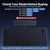 Apple Macbook Pro 14inç M3/M4/Max A3112 A3185 A3401 A2918 A1992 Kılıf Nubuk Üçgen Standlı Havalandırmalı Kapak 2023/2024 thumbnail 5
