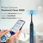 Philips Sonicare 9000 DiamondClean Special Edition HX9911/88 Siyah Şarjlı Diş Fırçası thumbnail 2