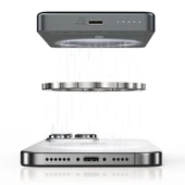 Recci RP35 PD 20W Led Göstergeli Hızlı Şarj Özellikli Wireless Powerbank 15W 10000mAh - 11