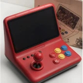 Ozmik  Retro 9 inç joystick arcade A7 mimarlık dört çekirdekli CPU simülatörü video oyunu konsolu thumbnail 4