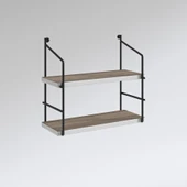 Kenzlife mutfak banyo duvar rafı junzi mat cordoba suntalam 040(Y)*40(G)*15(D)2 katlı thumbnail 2