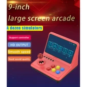 Ozmik  Retro 9 inç joystick arcade A7 mimarlık dört çekirdekli CPU simülatörü video oyunu konsolu thumbnail 8