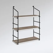 Kenzlife mutfak banyo duvar rafı junzi mat cordoba suntalam 070(Y)*40(G)*15(D)3 KATLI thumbnail 2