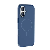 iPhone 17 Kılıf M-Safe Şarj Özellikli Metal Kamera Çerçeveli ZNTH Edi Silikon Kapak - Açık Mavi thumbnail 4