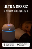Işıklı Aromaterapi Hava Nemlendirici • Sessiz Çalışma • Güçlü Buhar • Modern Tasarım - 4