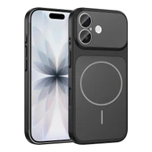 iPhone 17 Kılıf ZNTH M-Safe Şarj Özellikli Kamera Korumalı Formen Kapak - Siyah thumbnail 1