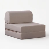 Yataklı Koltuk Magic Keten Görünümlü Tek Kişilik  Bej Tek - 3