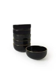 Keramika Siyah Gold Bulut Kase 12 Cm 6 Adet thumbnail 7