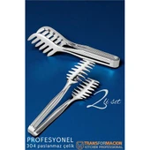 Modacar Mutfak Maşa Seti - Makarna Pasta Salata Çok Amaçlı Maşa 2 li SET 304 Paslanmaz Çelik - 1