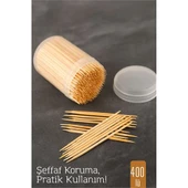 Modacar 400’lü Kapaklı Kürdanlık – Doğal Ahşap Kürdan | Hijyenik Sunum ve Pratik Kullanım - 1