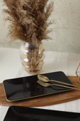 Keramika Siyah Gold Siera Kayık Tabak 33*17 Cm 2 Adet thumbnail 2