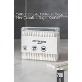 Modacar %100 Pamuk Kulak Çubuğu – 200’lü Paket - 1
