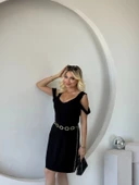 MDB Kadın Askılı oğuk Omuz Detaylı odal Elbise thumbnail 1