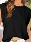 MDB Kadın Kısa Kollu Bisiklet Yaka Viskon Bluz thumbnail 2