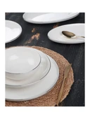 Acar XTL5541 Silver Detaylı Beyaz Porselen Yemek Takımı 27 Parça - 2