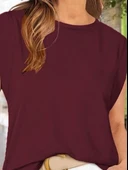 MDB Kadın Kısa Kollu Bisiklet Yaka Viskon Bluz thumbnail 2