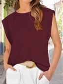 MDB Kadın Kısa Kollu Bisiklet Yaka Viskon Bluz thumbnail 3