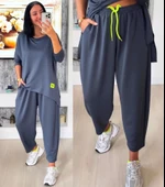 MDB Kadın Iki Iplik Viskon Pamuk Kumaş Arma Detaylı Ikili Takım thumbnail 7