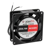 Plastim 80x80x25mm 220V AC Bilezikli Aksiyel Fan - PF8025B thumbnail 1