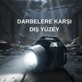 Çok Fonksiyonlu Şarj Edilebilir Kafa Lambası (SDR-X1) - Sensörlü, Solar ve Powerbank Özellikli - 2