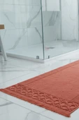 Fesun Kiremit Ayak Havlusu - 60x130Cm, 690Gr, %100 Pamuk, Spa Ve Otel Banyo Paspası, Günlük Kullanıma Uygun - 2