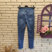 MDB Yüksek Bel Likralı Jean Pantolon 90 Cm thumbnail 4