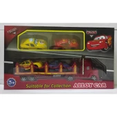 Mcqueen Oyuncak Şimşek Mcqueen Mack Tır ve Arkadaşları 4 Araçlı Oyuncak Taşıyıcı Tır - 1