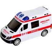 Xtoys Sos Sesli ve 3D Işıklı Çarp Dön Pilli Ambulans - 1