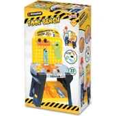 Dede Tezgahlı 33 Parça İnşaat Temalı Teknik Tamir Seti – 5-7 Yaş Erkek Çocuklar İçin, Turuncu, CE Belgeli thumbnail 3