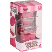 Vardem Oyuncak ATF-683G-6 Raflı Pembe Emaye Tencere Tava Seti 7 Parça -Vardem - 5