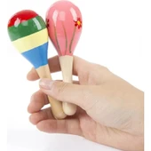 Canderel Renkli Ahşap Marakas Tekli thumbnail 3