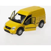 Welly 1:36 Ölçek Diecast Çek-Bırak Ford Transit Connect-Sarı - 3