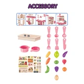 Kayyum Buharlı Mutfak Seti 3 Yaş Üstü Kız Çocuklar İçin Gerçekçi Pişirme Deneyimi - 4