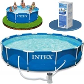 Xtoys Intex 282001 Prefabrik Aile Havuzu 305X76CM 220V Temizleme Filtreli - 1