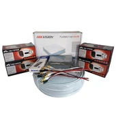 Hikvision 4’lü Full HD Güvenlik Kamerası Seti Renkli Gece Görüşlü, Olay Anında Bildirim thumbnail 1