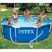 Xtoys Intex 282001 Prefabrik Aile Havuzu 305X76CM 220V Temizleme Filtreli - 2